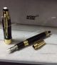 Fake Mont Blanc JFK Special Edition Gold & Black Fountain New (2)_th.jpg